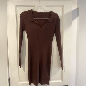 Brown dress size small
